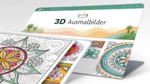 Gmalt 3D Vorschaubild. Verschiedenste 3D Malvorlagen und 3D Ausmalbilder für Jung und Alt