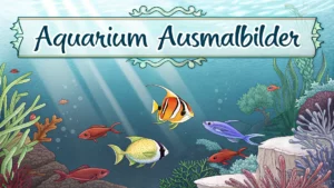 Gmalt Aquarium Vorschaubild. Verschiedenste Aquarium Malvorlagen und Aquarium Ausmalbilder für Jung und Alt