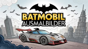 Gmalt Batmobil Vorschaubild. Verschiedenste Batmobil Malvorlagen und Batmobil Ausmalbilder für Jung und Alt