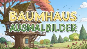 Gmalt Baumhaus Vorschaubild. Verschiedenste Baumhaus Malvorlagen und Baumhaus Ausmalbilder für Jung und Alt
