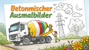 Gmalt Betonmischer Vorschaubild. Verschiedenste Betonmischer Malvorlagen und Betonmischer Ausmalbilder für Jung und Alt