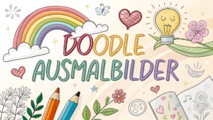 Gmalt Doodle Vorschaubild. Verschiedenste Doodle Malvorlagen und Doodle Ausmalbilder für Jung und Alt