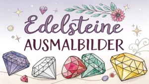 Gmalt Edelsteine Vorschaubild. Verschiedenste Edelsteine Malvorlagen und Edelsteine Ausmalbilder für Jung und Alt
