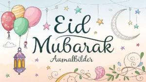 Gmalt Eid Mubarak Vorschaubild. Verschiedenste Eid Mubarak Malvorlagen und Eid Mubarak Ausmalbilder für Jung und Alt