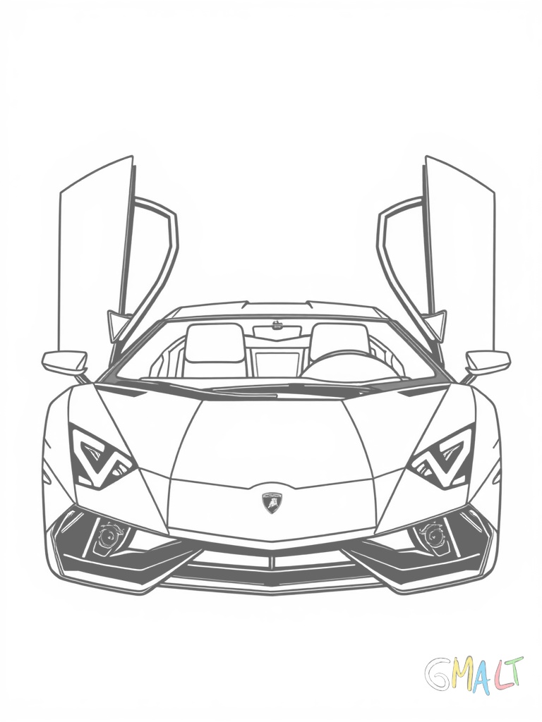Ein moderner Lamborghini Aventador mit ausgefahrenem Heckspoiler in Seitenansicht. Die markanten Seitenlufteinlässe sind gut erkennbar.