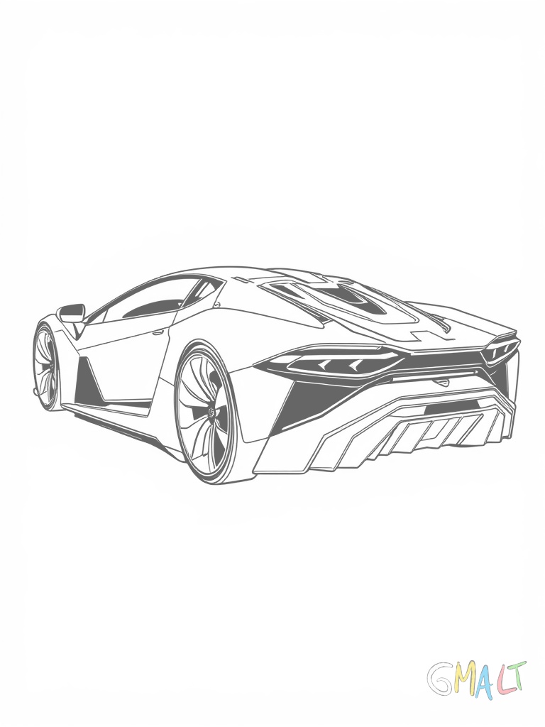 Ein Lamborghini Terzo Millennio Konzeptfahrzeug mit futuristischem Design und leuchtenden Rädern in Seitenansicht.