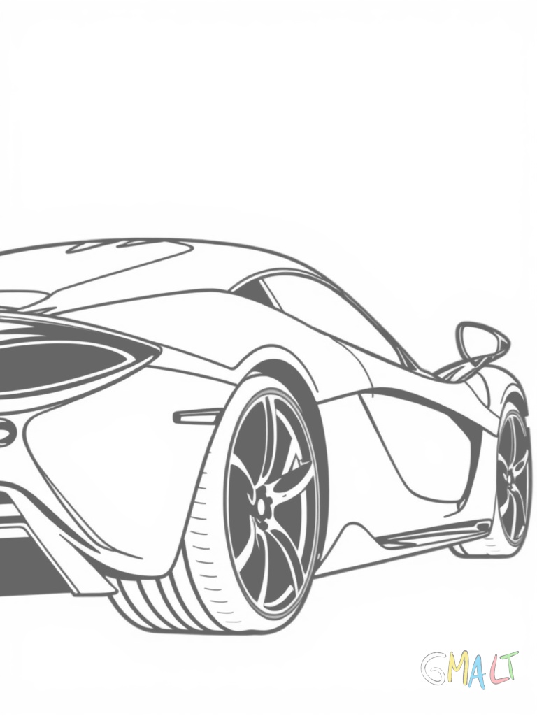 Ein McLaren GT in der Seitenansicht zeigt seine lange elegante Silhouette. Die großen Lufteinlässe hinter den Türen und die schlanken Rückspiegel sind deutlich zu erkennen.