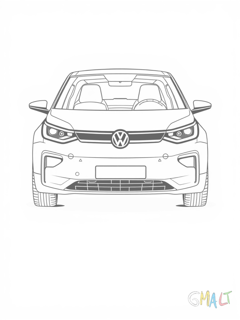 Ein VW ID.3 von schräg vorne. Die aerodynamische Form des Elektroautos mit geschlossenem Frontgrill LED-Scheinwerfern und großen Rädern ist zu sehen.