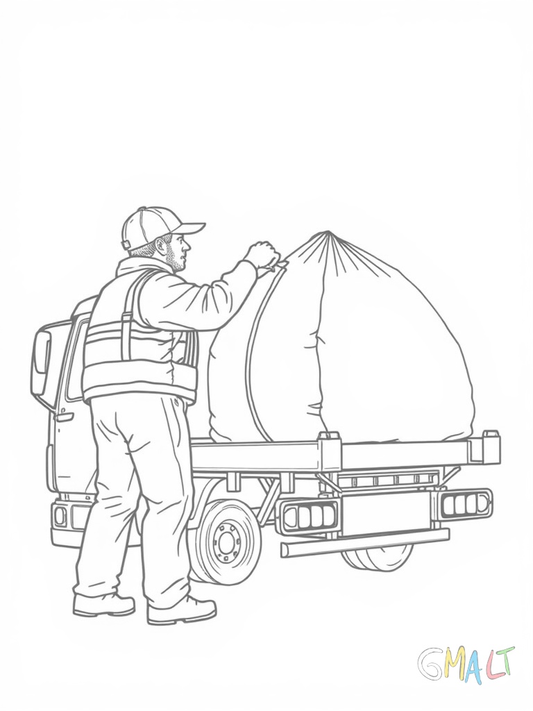 Ein Bagger lädt Geröll auf einen Lastwagen. Der Baggerarm ist ausgestreckt und die Schaufel schwebt über der Ladefläche des LKWs.