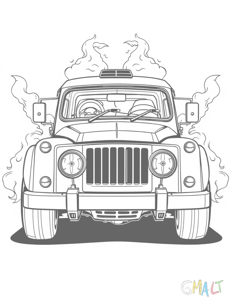 Ein Rennauto von hinten zeigt seinen großen Doppelauspuff und den markanten Heckspoiler