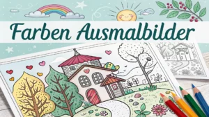 Gmalt Farben Vorschaubild. Verschiedenste Farben Malvorlagen und Farben Ausmalbilder für Jung und Alt