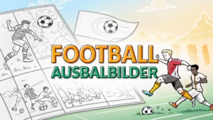 Gmalt Football Vorschaubild. Verschiedenste Football Malvorlagen und Football Ausmalbilder für Jung und Alt