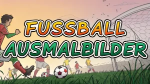 Gmalt Fußball Vorschaubild. Verschiedenste Fußball Malvorlagen und Fußball Ausmalbilder für Jung und Alt