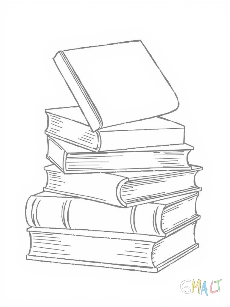 Ein Stapel von drei Büchern liegt übereinander. Das oberste Buch ist etwas versetzt und zeigt einen schlichten Buchrücken.