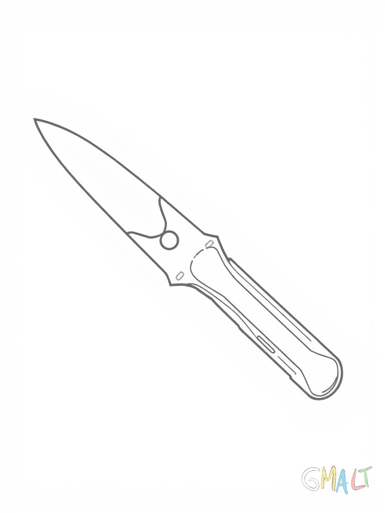 Ein Taschenmesser ist halb aufgeklappt zu sehen. Die Hauptklinge ist zur Hälfte ausgefahren und zeigt nach rechts. Der Griff hat eine klassische längliche Form mit abgerundeten Kanten.