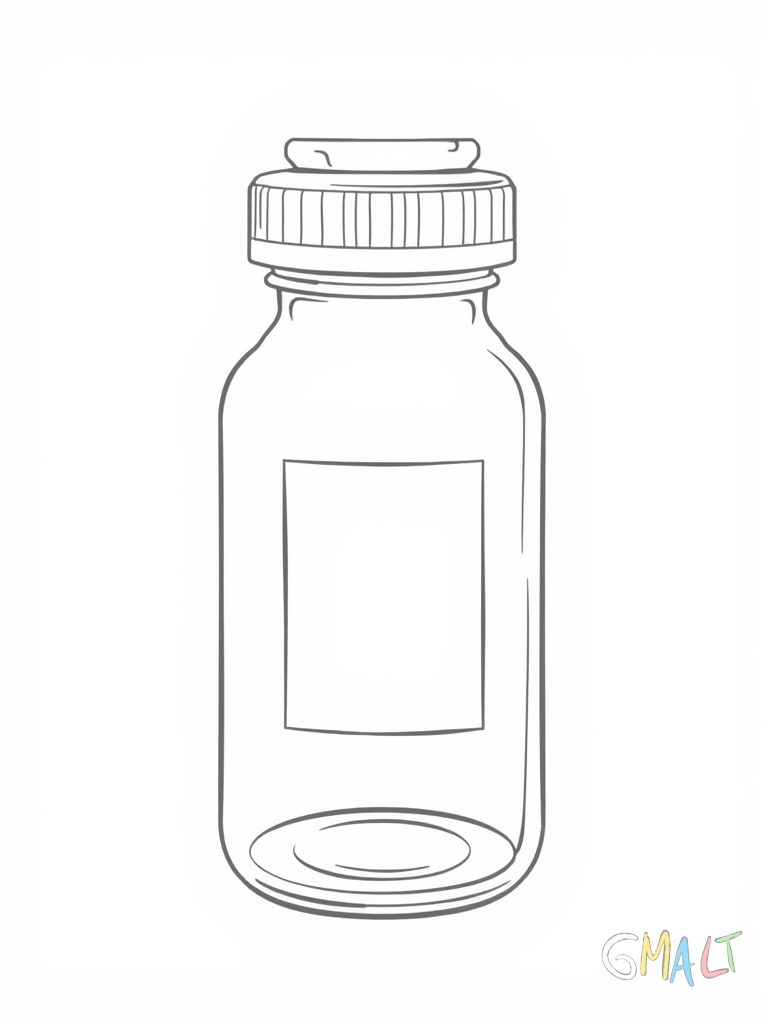 Eine leere Konservendose steht aufrecht in der Bildmitte. Der Deckel ist halb geöffnet und nach oben gebogen. Die zylindrische Form der Dose ist gut erkennbar. Auf der Dose ist Platz für ein einfaches Etikett.