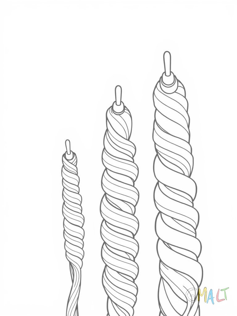 Drei Pinsel unterschiedlicher Größe liegen parallel nebeneinander. Der kleinste Pinsel liegt links der mittlere in der Mitte und der größte rechts. Alle Pinsel zeigen mit den Borsten nach oben.