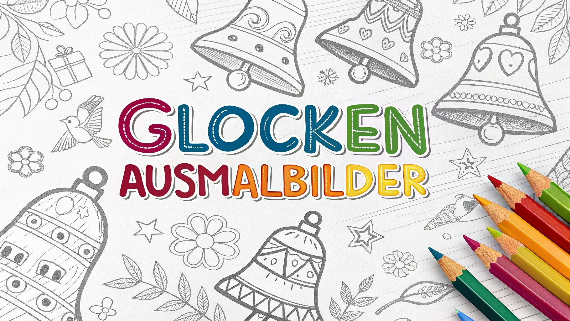6 kostenlose Glocken Ausmalbilder zum Ausdrucken | Gratis