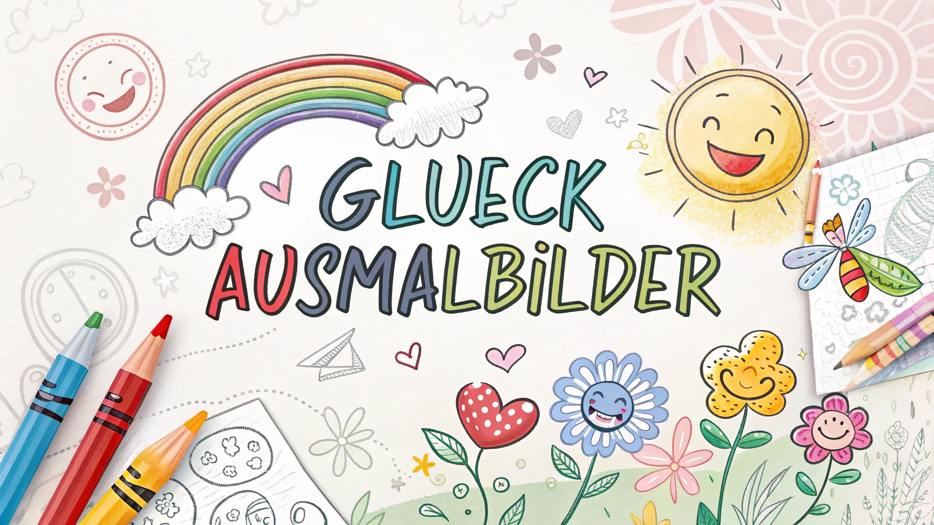 6 kostenlose Glück Ausmalbilder zum Ausdrucken | Gratis