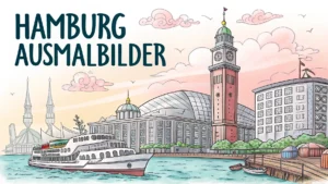 Gmalt Hamburg Vorschaubild. Verschiedenste Hamburg Malvorlagen und Hamburg Ausmalbilder für Jung und Alt