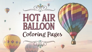 Gmalt Heißluftballon Vorschaubild. Verschiedenste Heißluftballon Malvorlagen und Heißluftballon Ausmalbilder für Jung und Alt