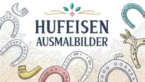 Gmalt Hufeisen Vorschaubild. Verschiedenste Hufeisen Malvorlagen und Hufeisen Ausmalbilder für Jung und Alt
