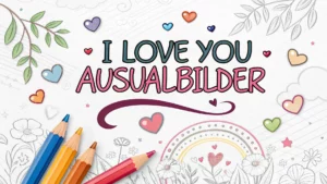 Gmalt I Love You Vorschaubild. Verschiedenste I Love You Malvorlagen und I Love You Ausmalbilder für Jung und Alt