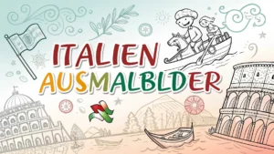 Gmalt Italien Vorschaubild. Verschiedenste Italien Malvorlagen und Italien Ausmalbilder für Jung und Alt