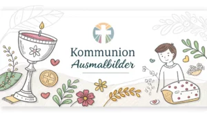 Gmalt Kommunion Vorschaubild. Verschiedenste Kommunion Malvorlagen und Kommunion Ausmalbilder für Jung und Alt