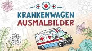 Gmalt Krankenwagen Vorschaubild. Verschiedenste Krankenwagen Malvorlagen und Krankenwagen Ausmalbilder für Jung und Alt