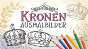 Gmalt Kronen Vorschaubild. Verschiedenste Kronen Malvorlagen und Kronen Ausmalbilder für Jung und Alt