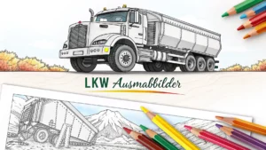 Gmalt Lkw Vorschaubild. Verschiedenste Lkw Malvorlagen und Lkw Ausmalbilder für Jung und Alt