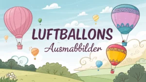 Gmalt Luftballons Vorschaubild. Verschiedenste Luftballons Malvorlagen und Luftballons Ausmalbilder für Jung und Alt