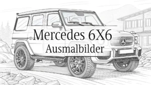 Gmalt Mercedes 6X6 Vorschaubild. Verschiedenste Mercedes 6X6 Malvorlagen und Mercedes 6X6 Ausmalbilder für Jung und Alt