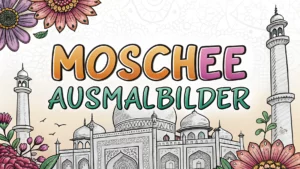 Gmalt Moschee Vorschaubild. Verschiedenste Moschee Malvorlagen und Moschee Ausmalbilder für Jung und Alt