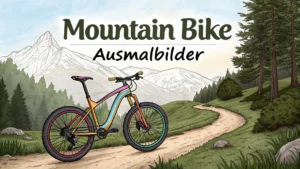 Gmalt Mountainbike Vorschaubild. Verschiedenste Mountainbike Malvorlagen und Mountainbike Ausmalbilder für Jung und Alt