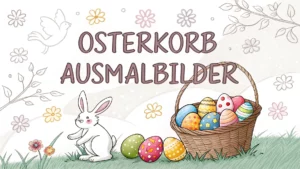 Gmalt Osterkorb Vorschaubild. Verschiedenste Osterkorb Malvorlagen und Osterkorb Ausmalbilder für Jung und Alt