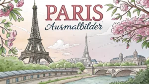 Gmalt Paris Vorschaubild. Verschiedenste Paris Malvorlagen und Paris Ausmalbilder für Jung und Alt