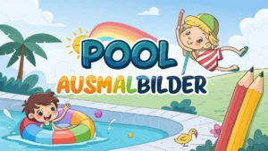 Gmalt Pool Vorschaubild. Verschiedenste Pool Malvorlagen und Pool Ausmalbilder für Jung und Alt