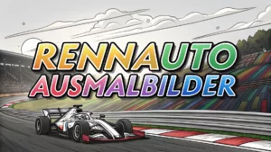 Gmalt Rennauto Vorschaubild. Verschiedenste Rennauto Malvorlagen und Rennauto Ausmalbilder für Jung und Alt
