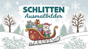Gmalt Schlitten Vorschaubild. Verschiedenste Schlitten Malvorlagen und Schlitten Ausmalbilder für Jung und Alt