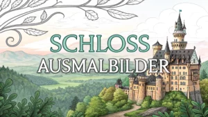 Gmalt Schloss Vorschaubild. Verschiedenste Schloss Malvorlagen und Schloss Ausmalbilder für Jung und Alt