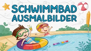 Gmalt Schwimmbad Vorschaubild. Verschiedenste Schwimmbad Malvorlagen und Schwimmbad Ausmalbilder für Jung und Alt