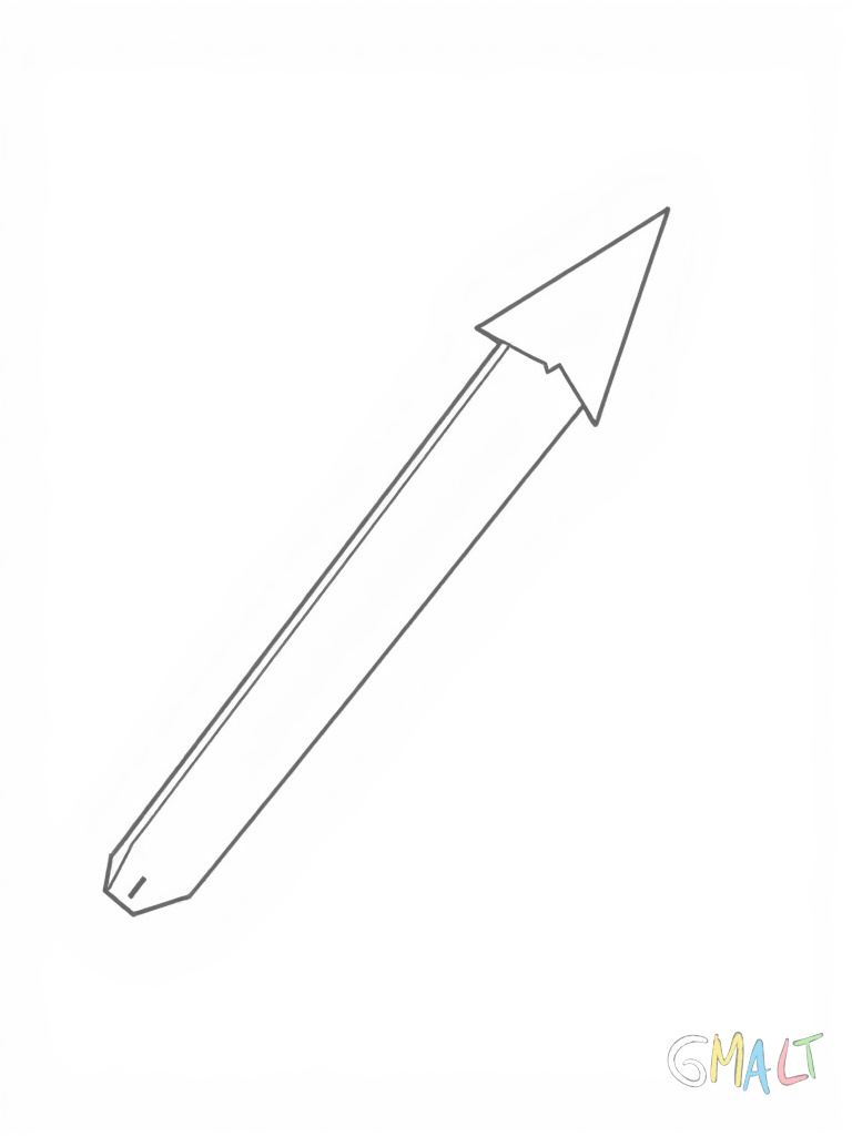 Ein 3D-Pfeil zeigt diagonal nach rechts oben. Der Pfeil hat einen rechteckigen Schaft und eine dreieckige Spitze. Seine Perspektive vermittelt Bewegung und Dynamik.