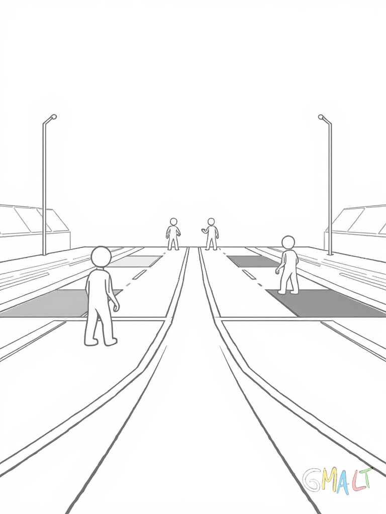 Ein Mensch-ärgere-dich-nicht Spielbrett mit den vier farbigen Startfeldern in den Ecken. Die Spielfiguren stehen an verschiedenen Positionen auf der kreuzförmigen Laufbahn.