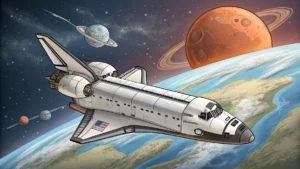 Gmalt Space Shuttle Vorschaubild. Verschiedenste Space Shuttle Malvorlagen und Space Shuttle Ausmalbilder für Jung und Alt