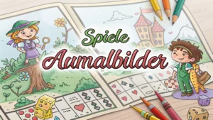 Gmalt Spiele Vorschaubild. Verschiedenste Spiele Malvorlagen und Spiele Ausmalbilder für Jung und Alt