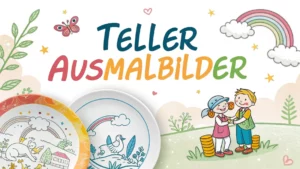 Gmalt Teller Vorschaubild. Verschiedenste Teller Malvorlagen und Teller Ausmalbilder für Jung und Alt