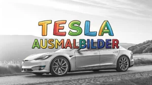 Gmalt Tesla Vorschaubild. Verschiedenste Tesla Malvorlagen und Tesla Ausmalbilder für Jung und Alt