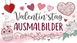 Gmalt Valentinstag Vorschaubild. Verschiedenste Valentinstag Malvorlagen und Valentinstag Ausmalbilder für Jung und Alt